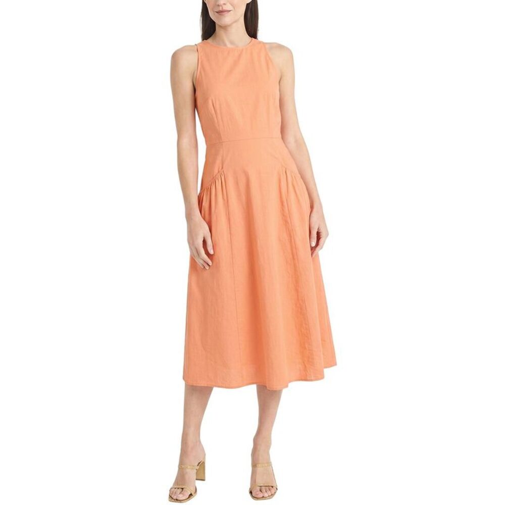 Maggy London Womens Midi Dress, Pink